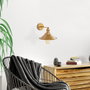 Opviq Conical - 12196 Lámpara de Pared Dorada